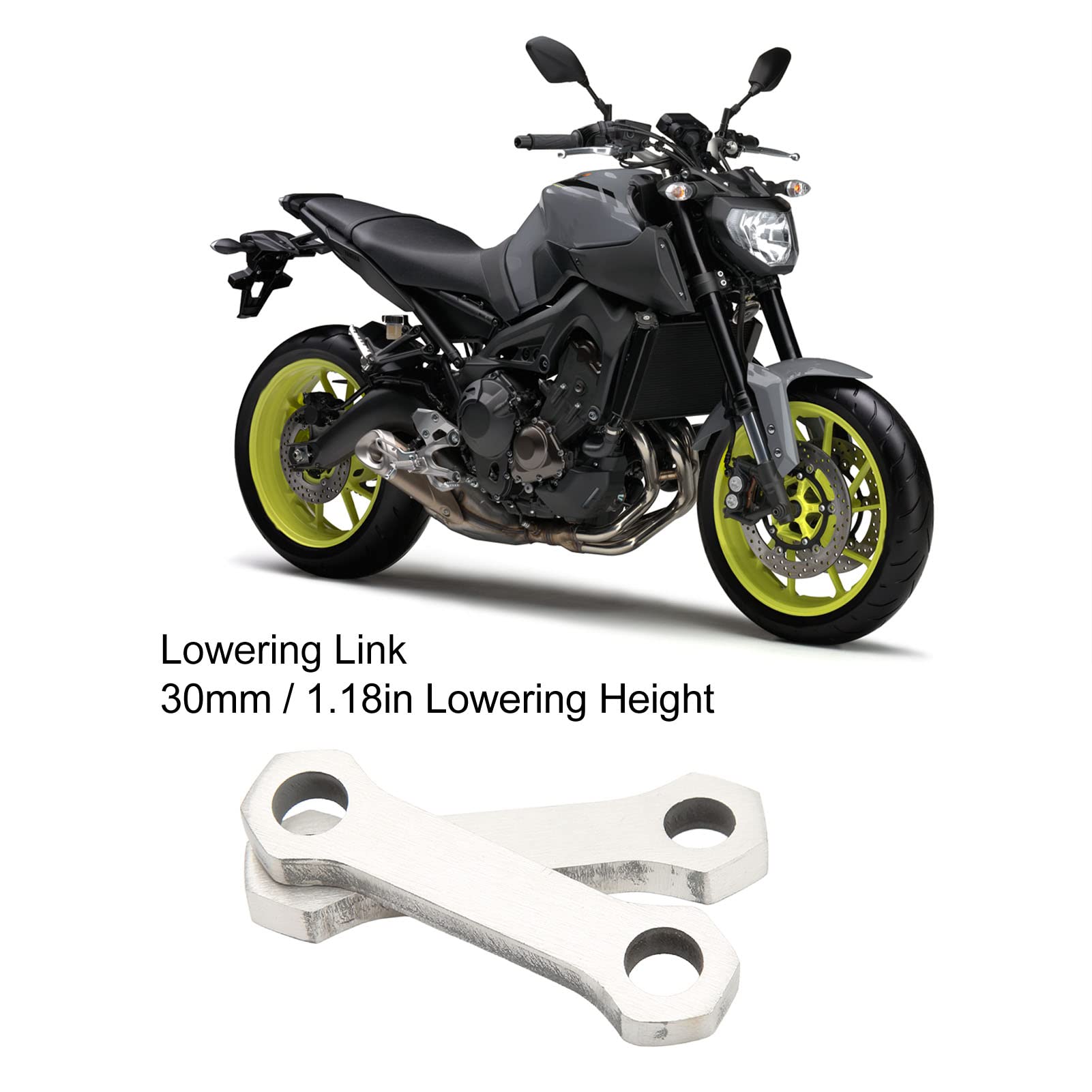 YAMAHA　MT09 XSR900 ピロアッパー車高調整リンクキット Amazon.com: Lowering Link Kit, 2x Lowering Link Set 30mm Stainless