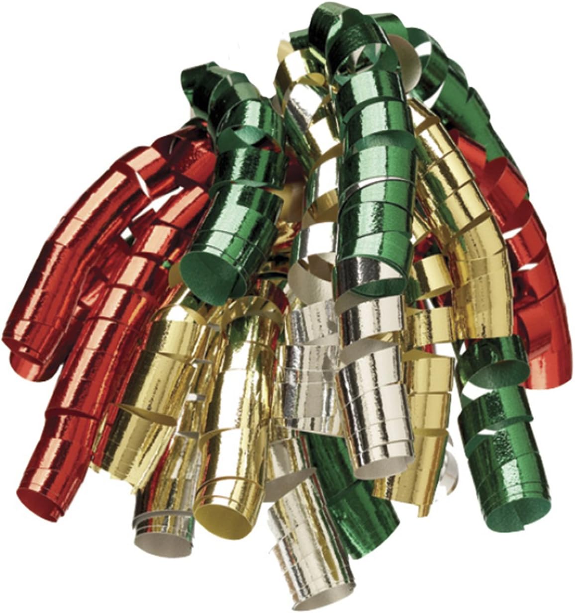 Jillson Roberts 6-Count Self-Adhesive Curly Bows Gift Wrap Accessory Available in 10 Color Combinations, Gold/Silver/Ivory/Pearl : Health & Household