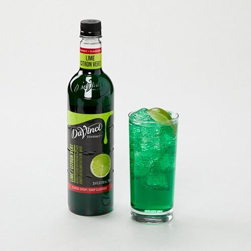 Miniatura 5 de DaVinci Gourmet Classic - Jarabe de lima para cócteles, bebidas sin alcohol, limonadas, limas de cereza, té, seltzers, refrescos, 25.4 onzas