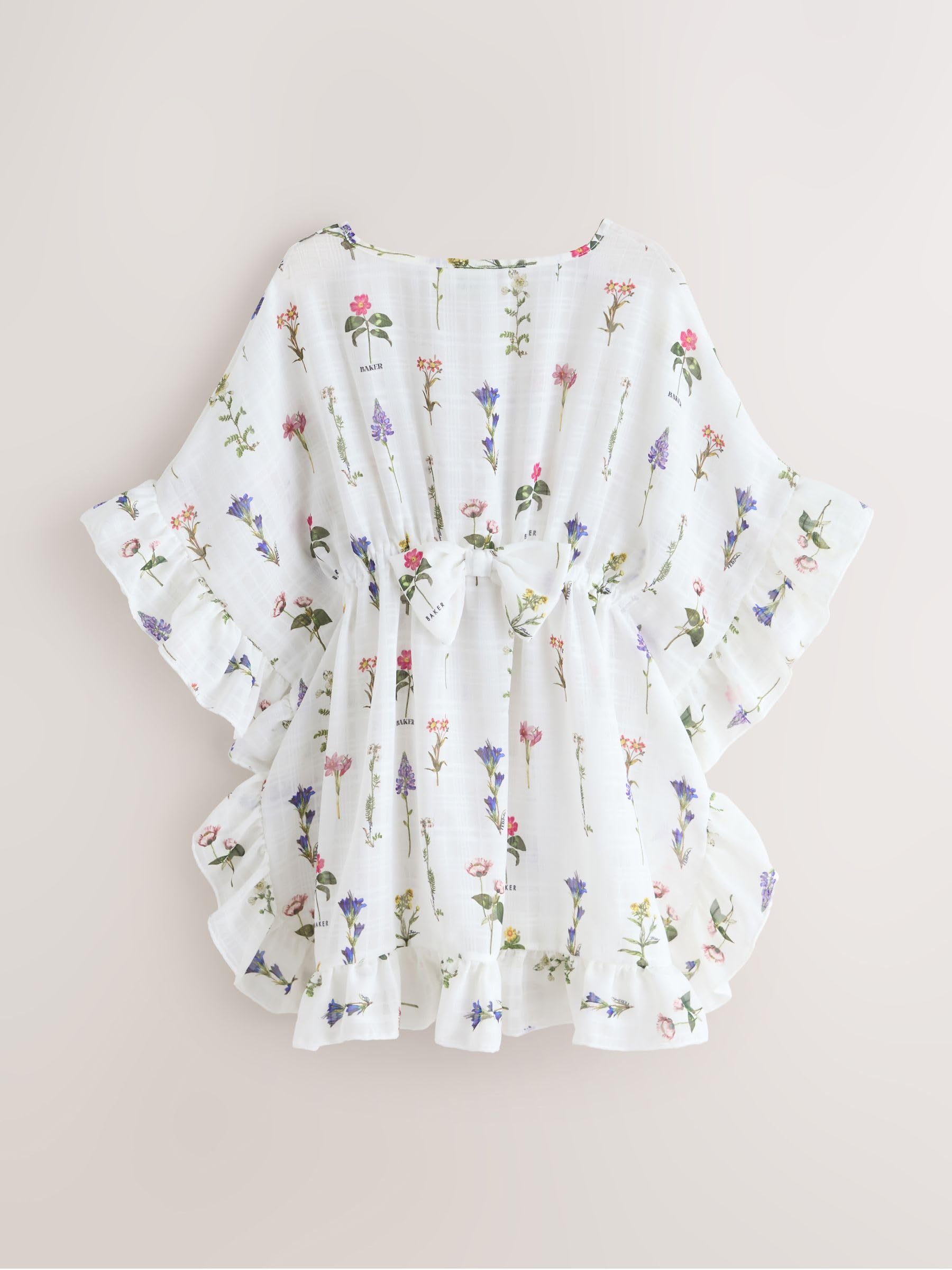 Mädchen Kaftan mit Blumen-Print