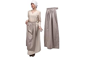 KUOIN Peasant Apron for Medieval Cosplay and Renaissance Ensembles
