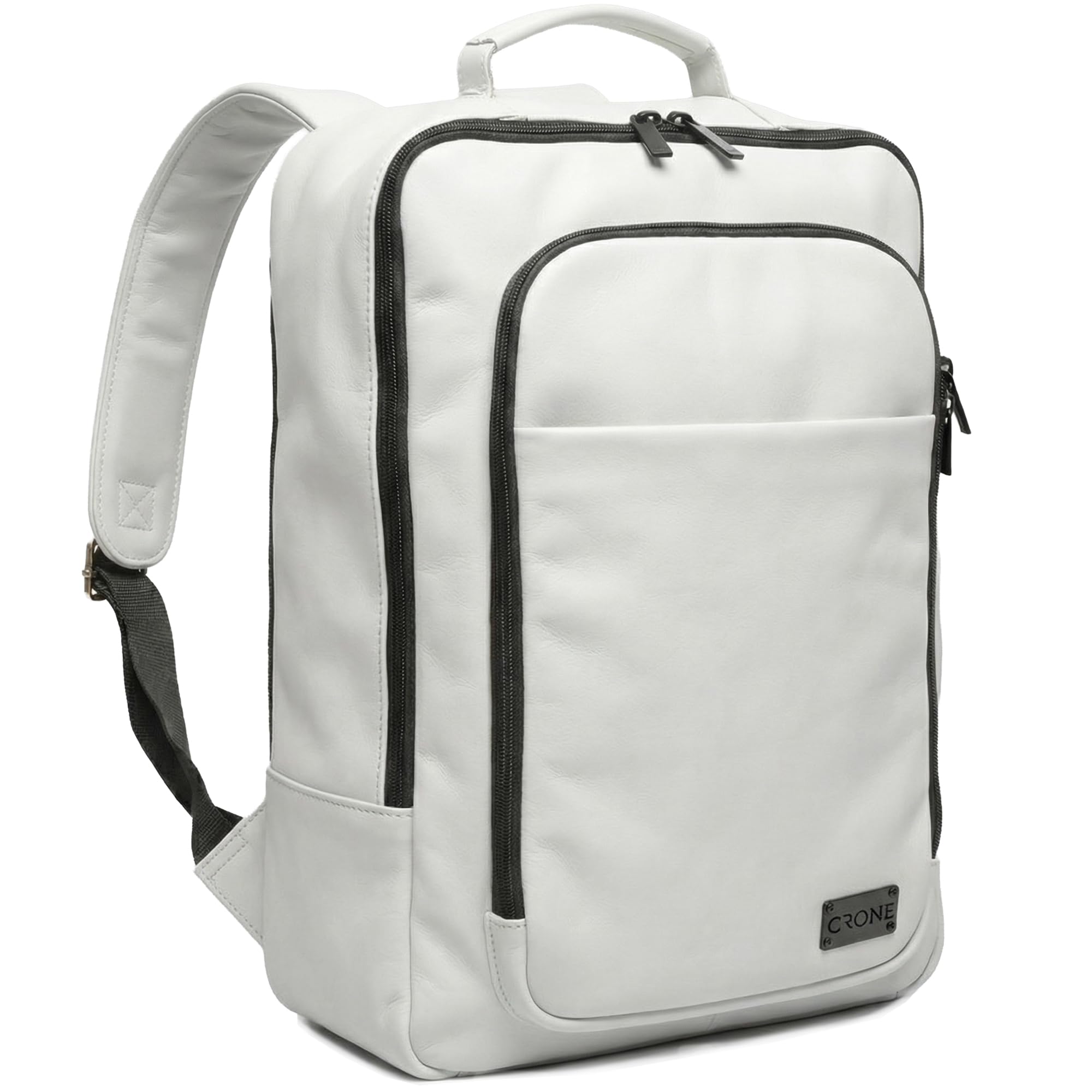Crone Tokyo Leder Rucksack, Laptoprucksack, Business Backpack für Arbeit & Reise, Premium Echtleder, Handgepäck, Daypack