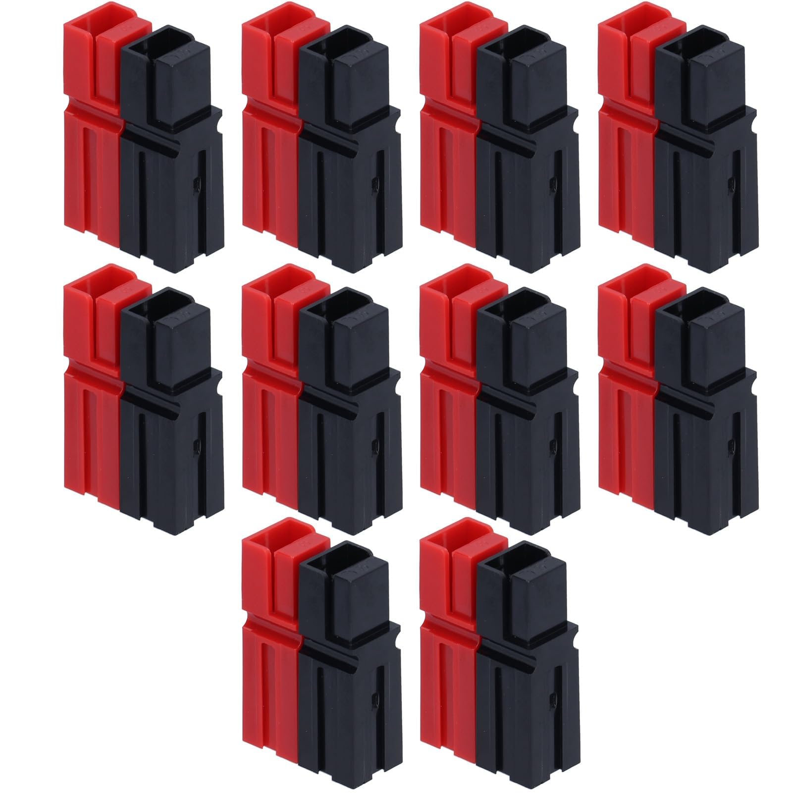 10 paia di connettori per batteria, contatti 75A, connettori placcati in argento, connettori rossi e neri, per modulo singolo + terminali