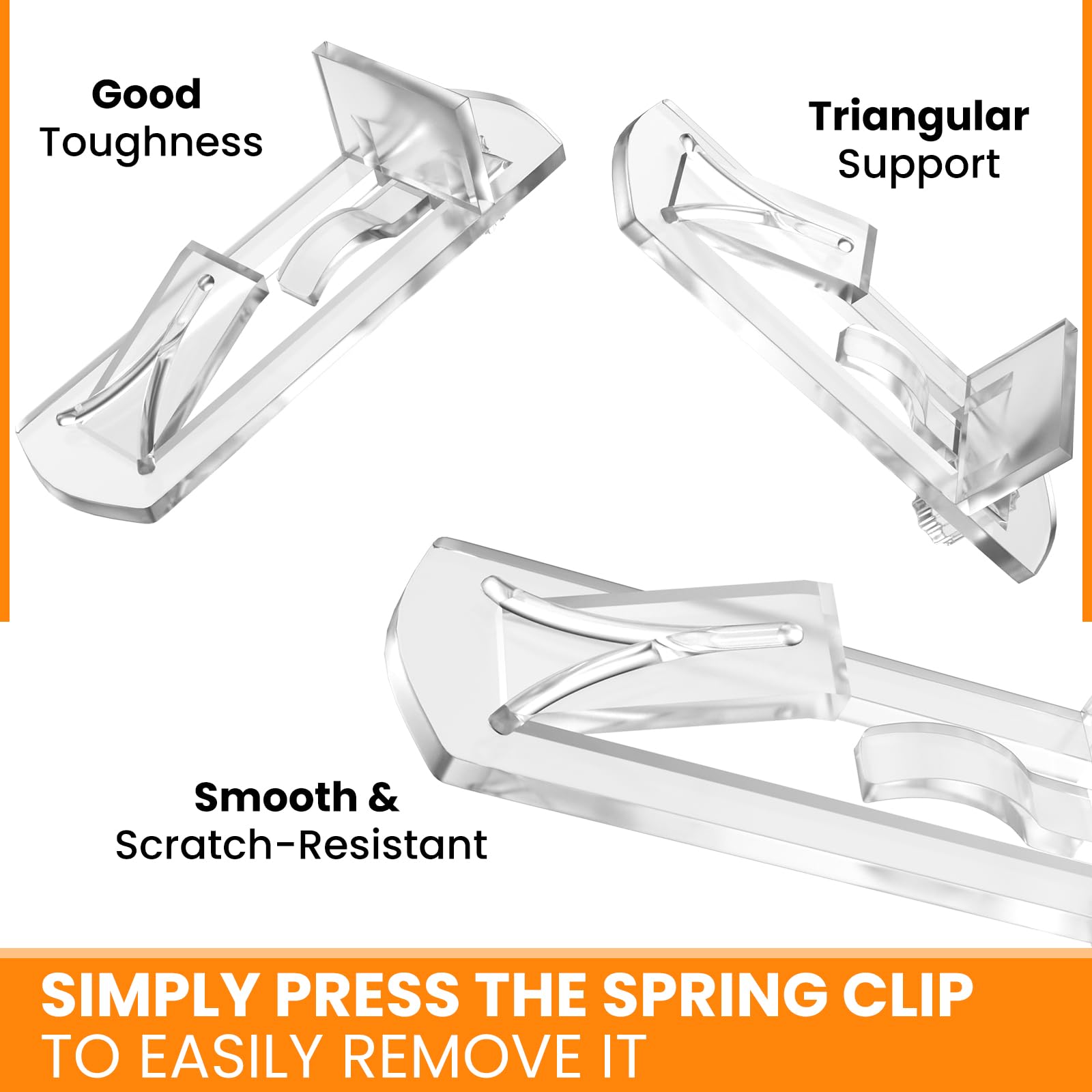 40Pcs Plastic Locking Shelf Support Pegs, 5mm Clear Self-Locking Pins — Amazon image 4