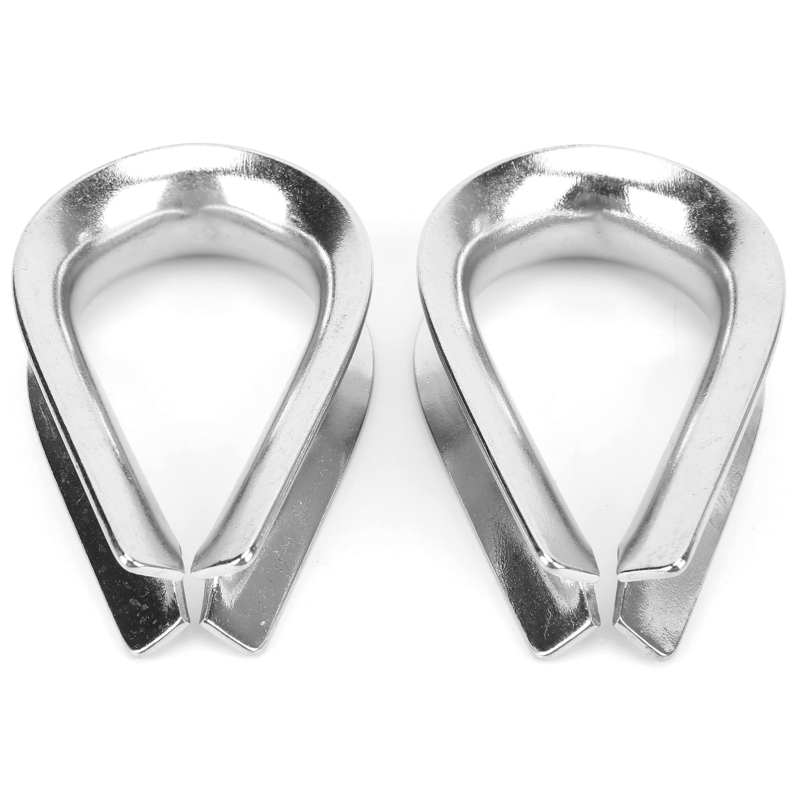 RiToEasysports Steel Wire Rope Cable Thimbles, 2pcs 20mm M20 Stainless for 20mm Diameter Wire Rope Cable