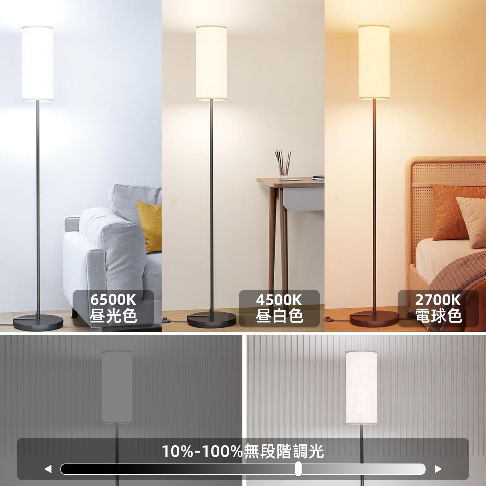 Amazon.co.jp : フロアライト 間接照明 LED スタンドライト 調光調色