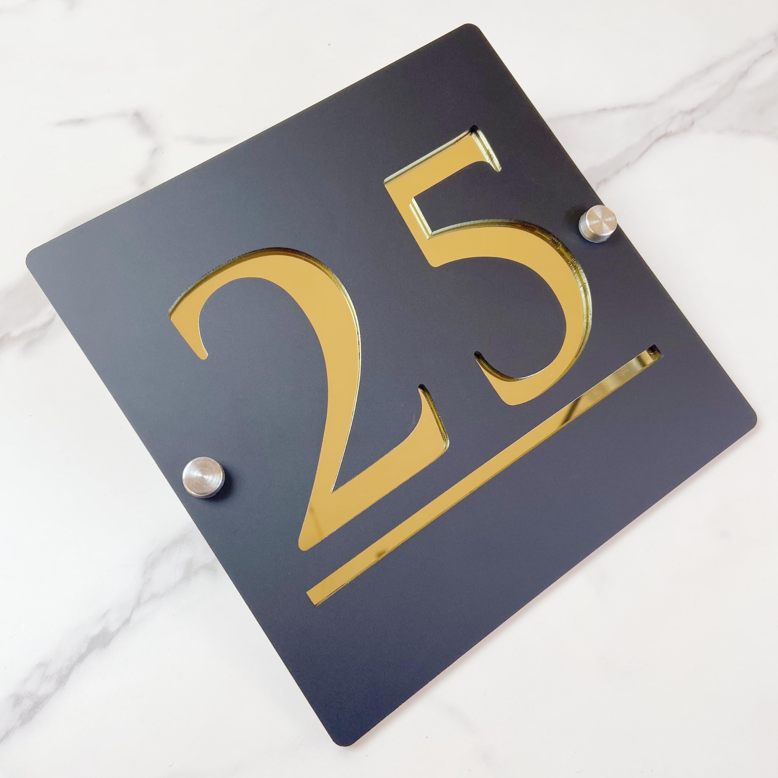 Cartello Civico 3D Acrilico Personalizzato - Numero E Nome Via Moderno, Per Esterni E Interni - Foto 14