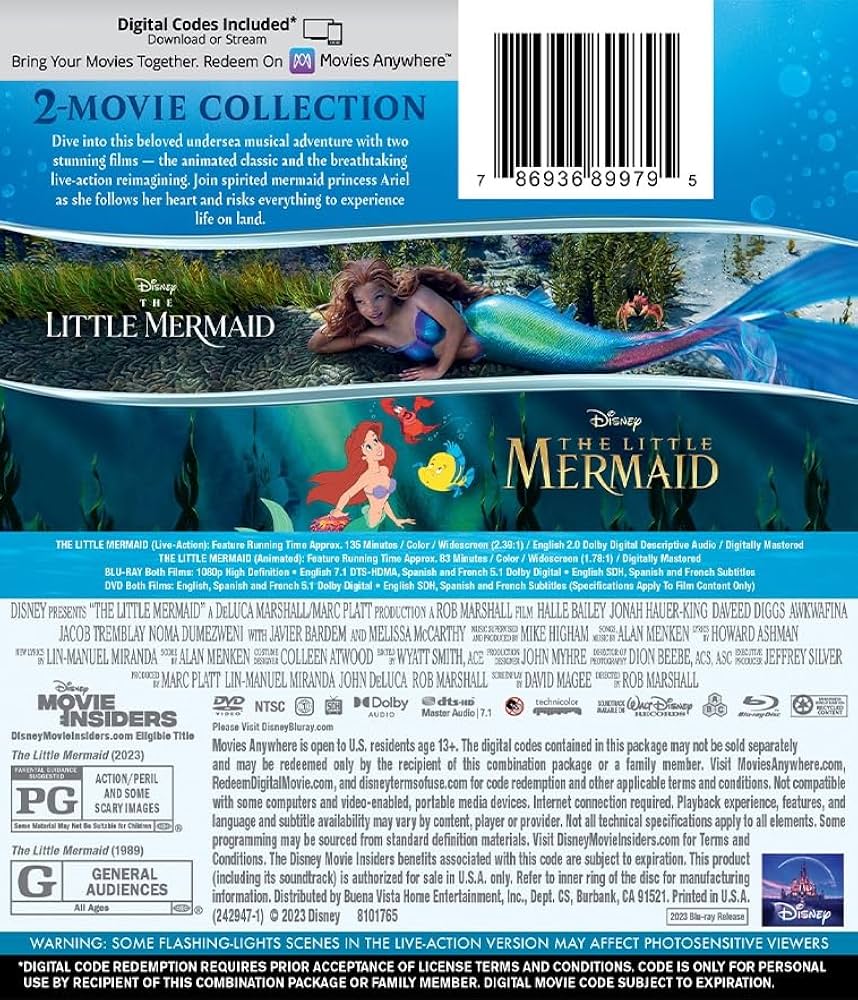 (未使用･未開封品)　Little Mermaid / [Blu-ray] [Import] 7z28pnb Amazon.com: Little Mermaid[Region Free] [UK Import] [Blu-ray