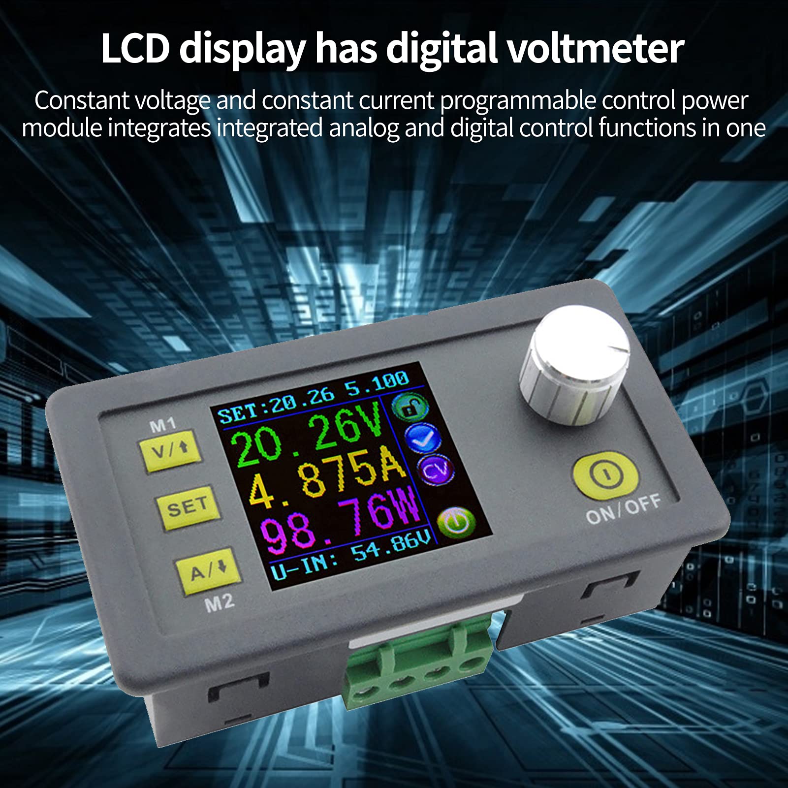 Jadeshay Regulador de Voltaje 6-55V a 0-50V Convertidor DC-DC Step-Up Boost Converter Step Down Buck Ajustable Convertidor 250W 0-5000A Fuente Alimentacion Regulable Controlador de Carga Solar 12V