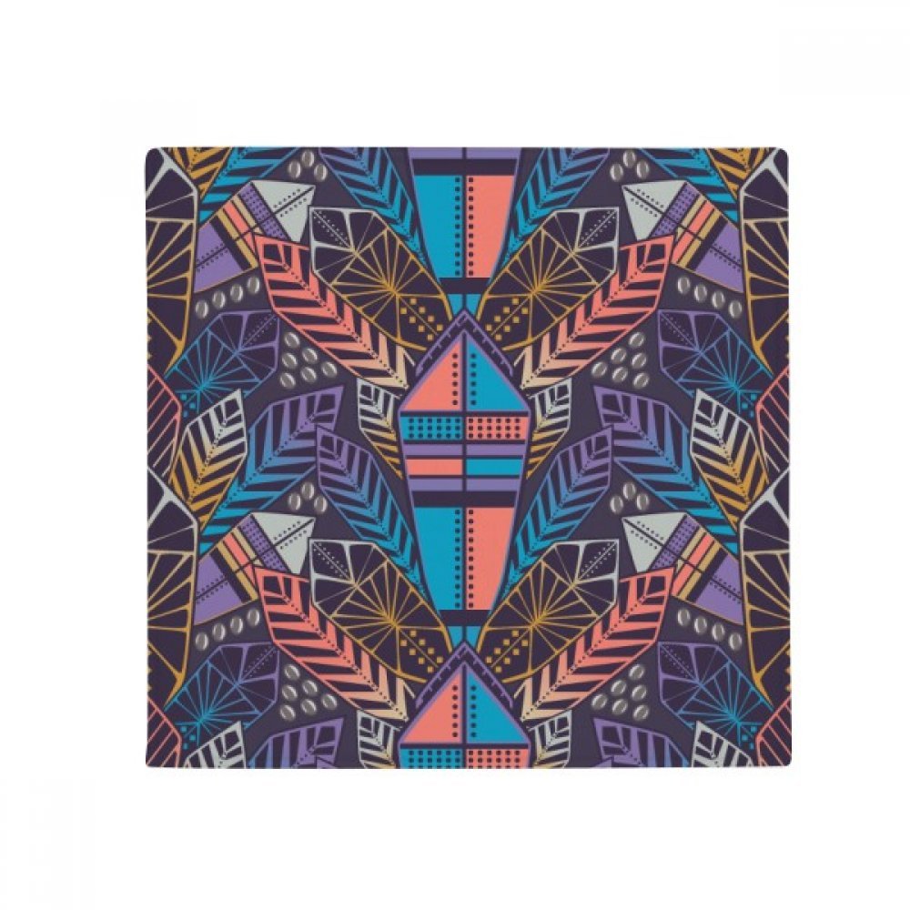Tapis de sol antidérapant coloré 80x80cm pour cuisine et animaux - Motif géométrique