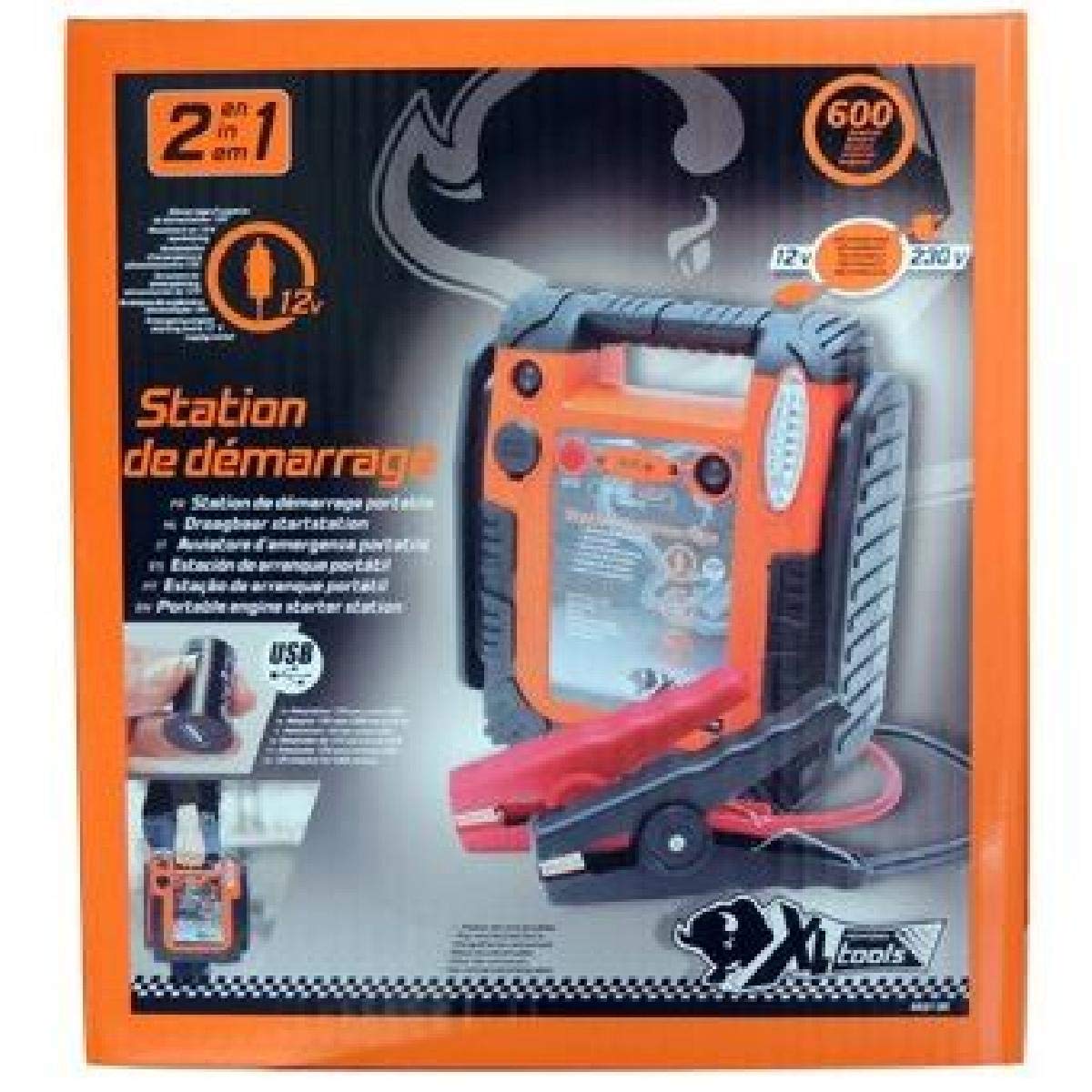 Xlpt 552130 Avviatore d'Emergenza Fino 900A 17Ah e Lampada, 12 V