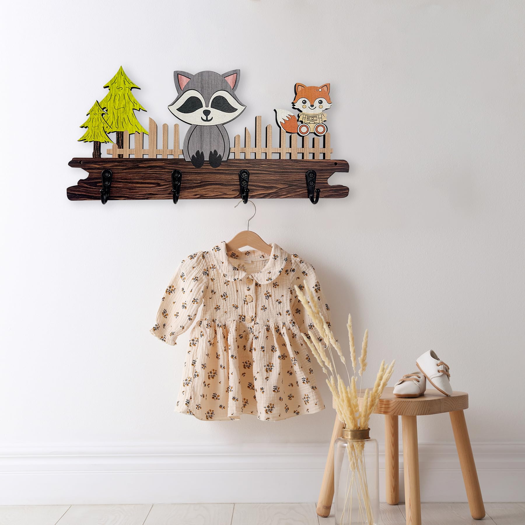 Kids Coat Rack Midrean Cute Wooden Kids Nursery Coat Rack Colorful