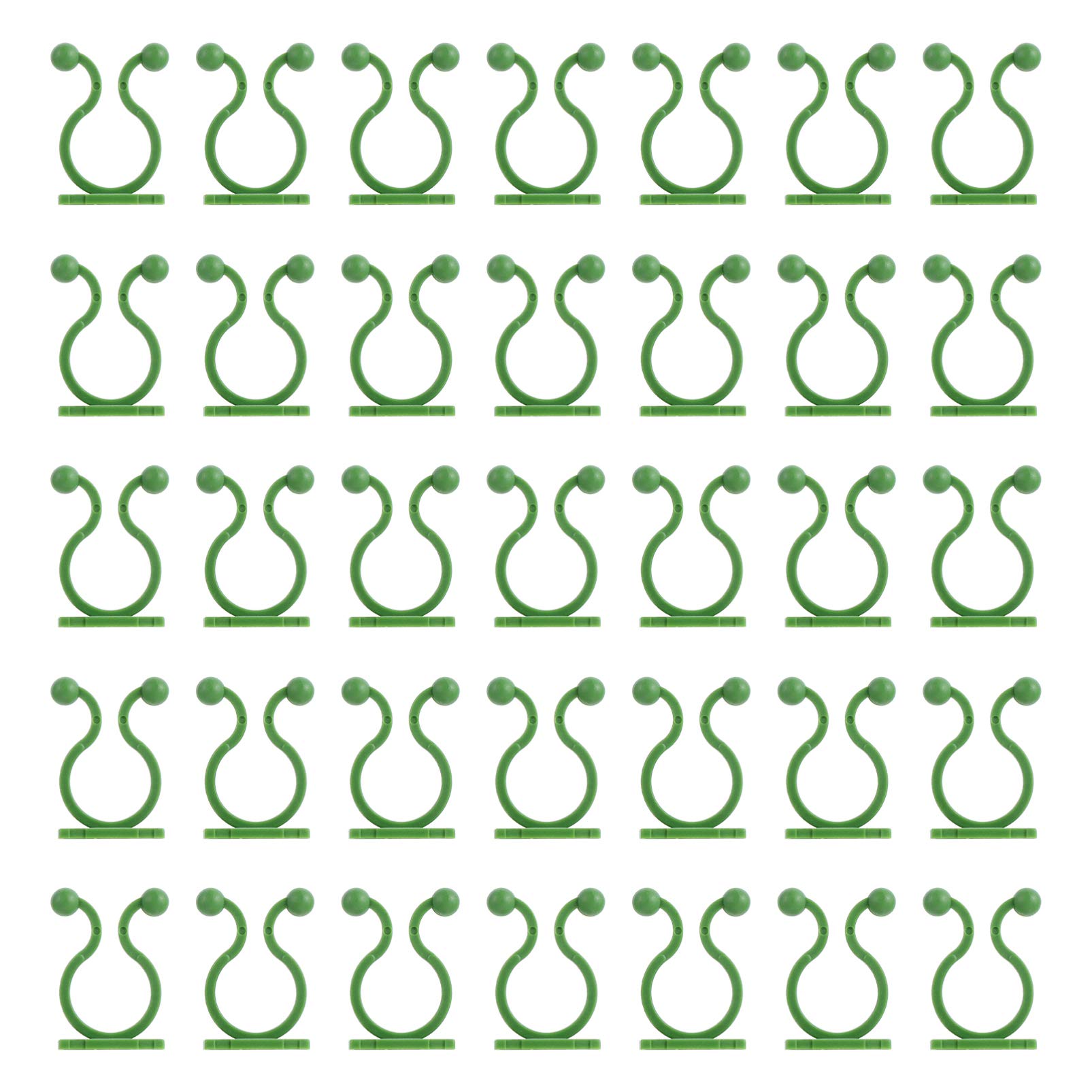 Hemoton Plant Hooks for Wall 100pcs Green Wall Vines Support Climbing Plant Clips