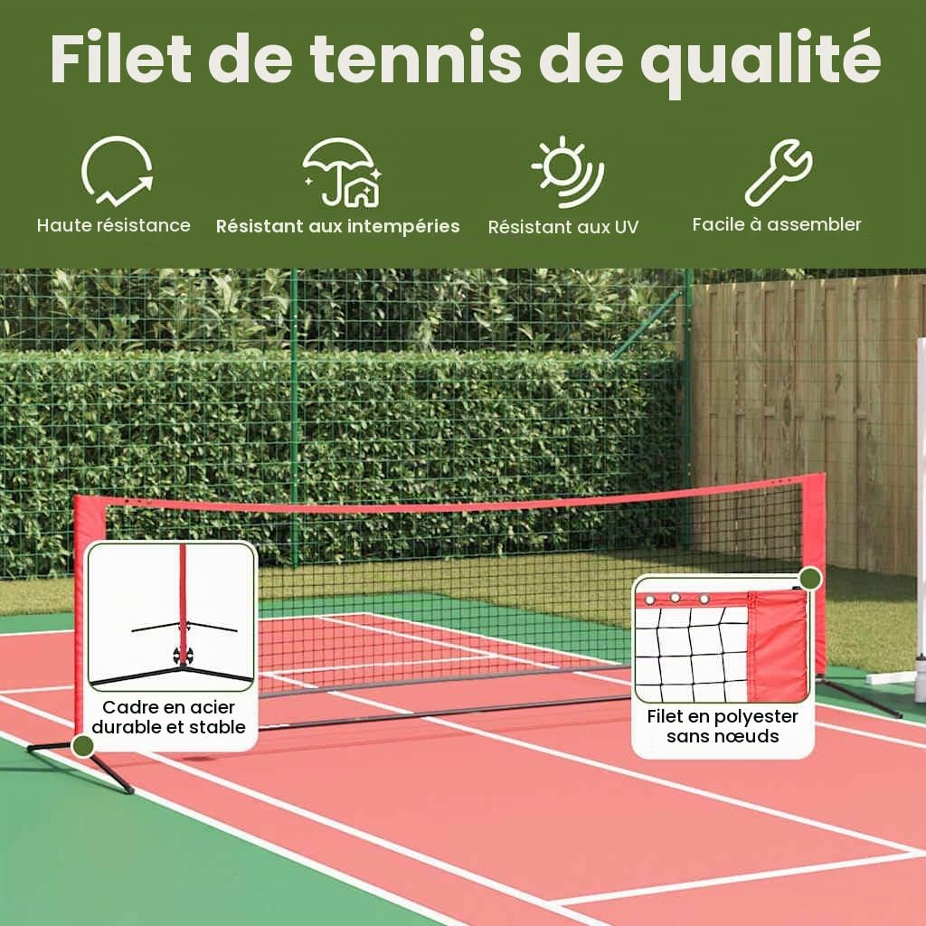 vidaXL Kit de tennis pliable - Accessoire de sport - Équipement de tennis d'extérieur