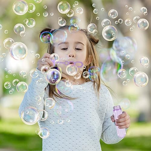 Miniatura 5 de JOYYPOP 24 paquete de varitas de burbujas mini para niños, recuerdos de fiesta de sirena, juguete de burbujas, regalos de verano para niñas y niños,