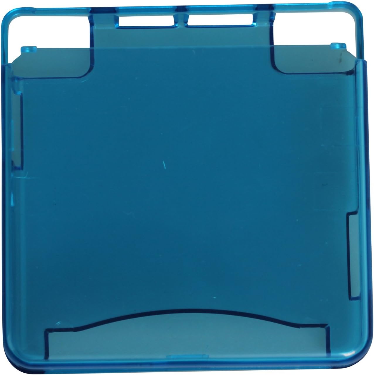 Upper and Lower Lid Transparent Blue Hard Plastic Case Cover for Gameboy Advance SP/GBA SP Console (1pc Transparent Blue)