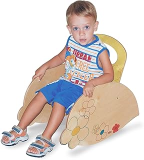 Dida - Sedia Dondolo Fiori per Bambini