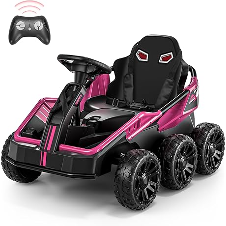 24V Ride on Car for Kids Ages 6-12: X7 Pro Pink