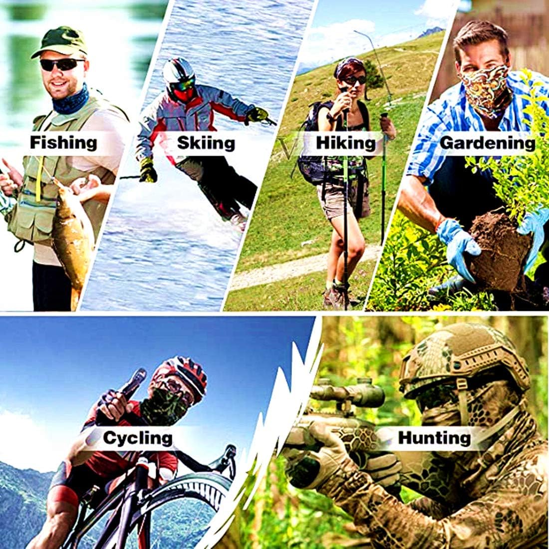 Seamless Neck Gaiter Shield Scarf Bandana Face Mask Seamless UV Protection for Motorcycle Cycling Riding Running Headbands - Image 5