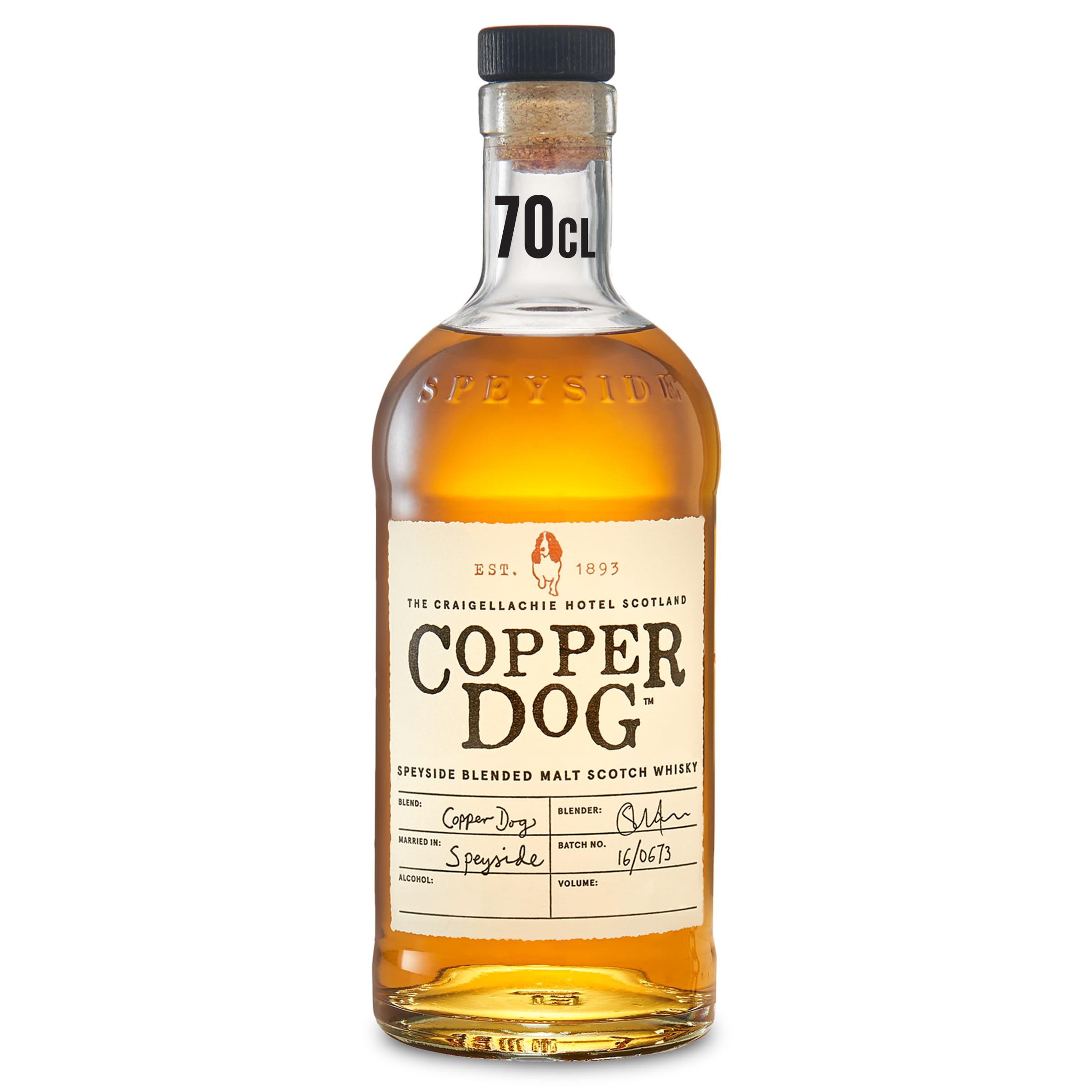 Speyside Blended Malt Scotch Whisky | 40% vol | 70cl | Combination of 8 Single Malts | Notes of Spice | Fruit & Vanilla | Speyside Whisky | Best Served Neat or in Cocktails