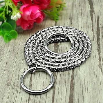 Pet Guard Heavy Duty Dog Metal Choke/Check Chain Collars Pet Show Collar Slip Training (Large (Thickness-4.0mm x Length-50cm))