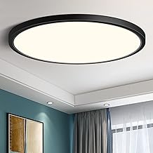 TopLLC 12 Inch LED Ceiling Light Flush Mount, Flat Round Shaped Light Fixture With 3000K/4000K/6000K 3 Color Temperature, Modern Style Slim Ceiling Lamp With Acrylic Shade For Bedroom Living Room