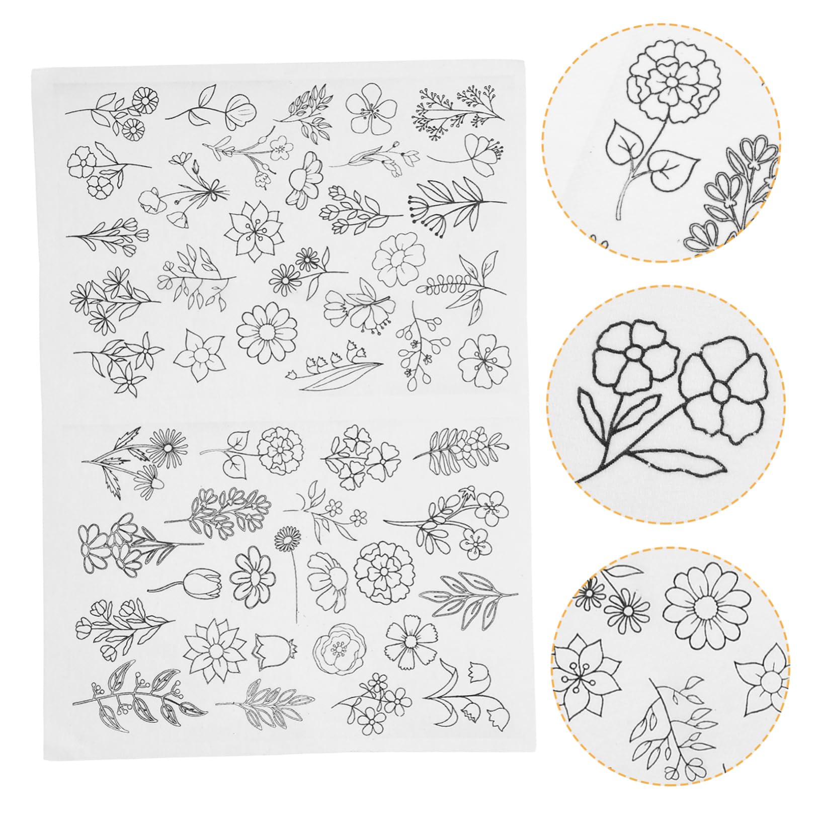 Artibetter 5 Blätter Wasserlöslicher Stabilisator Zerreißbar Stickunterlage Stickerei Stickstabilisator Nähen Stoff Waschbar Handnäh-stabilisatoren Dekorative Stickvliese Anfänger Papier