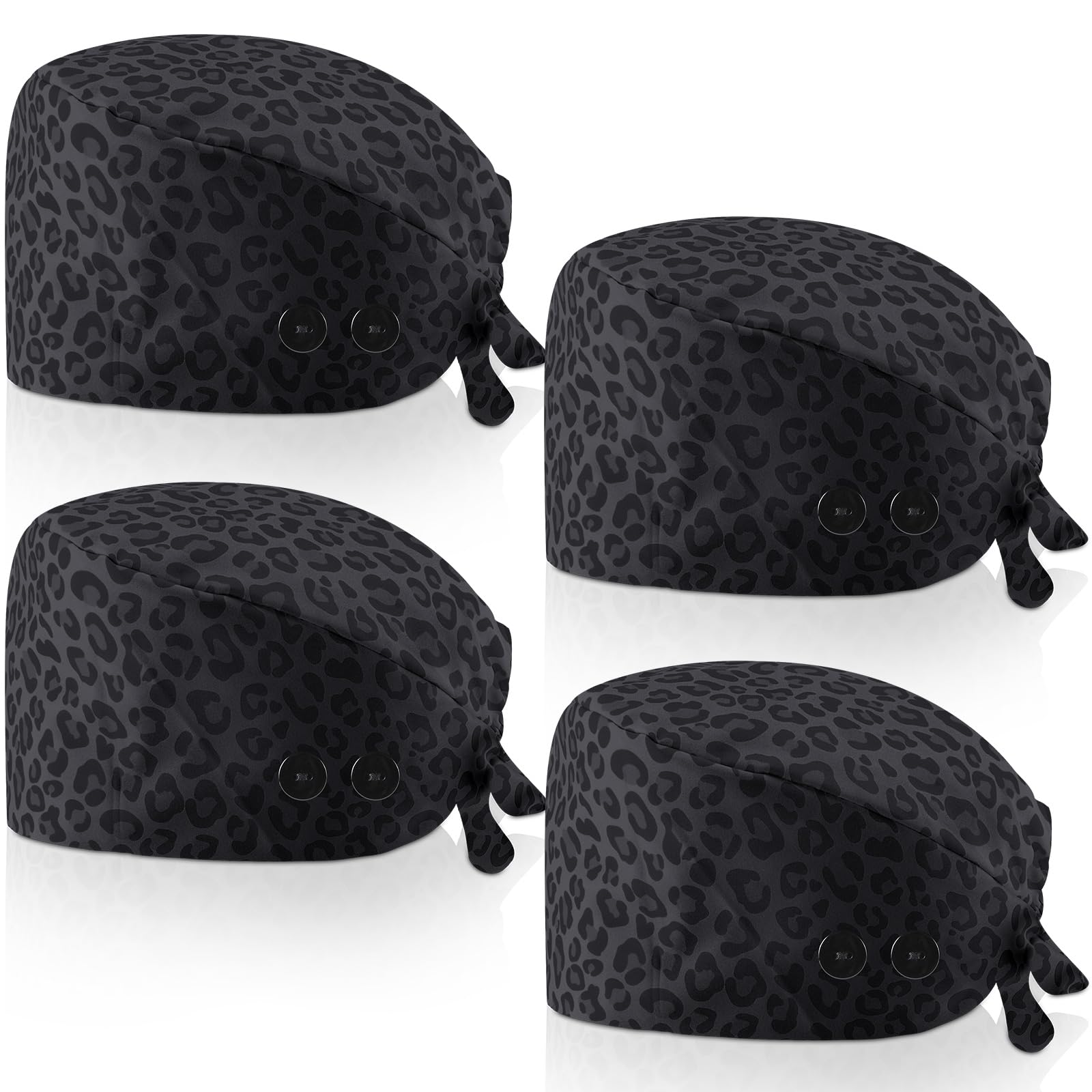 Unittype 4 Pcs Nurse Scrub Caps Women