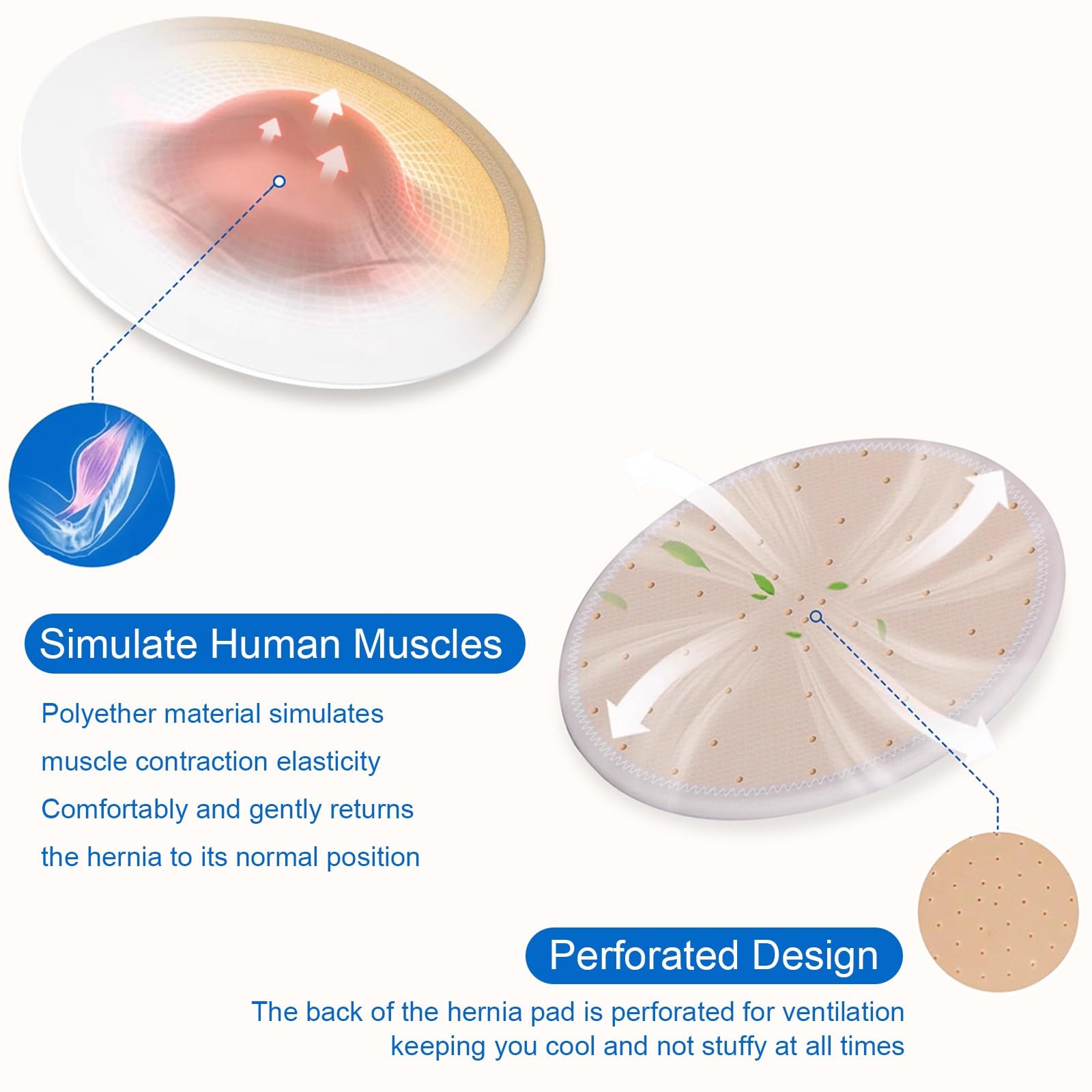 Fascia Addominale Post Operatoria, Unisex per Fascia Ernia Ombelicale, Pancera Post Parto Cesareo da Donna, Cuscinetto di Supporto 3D Regolabile(Large)