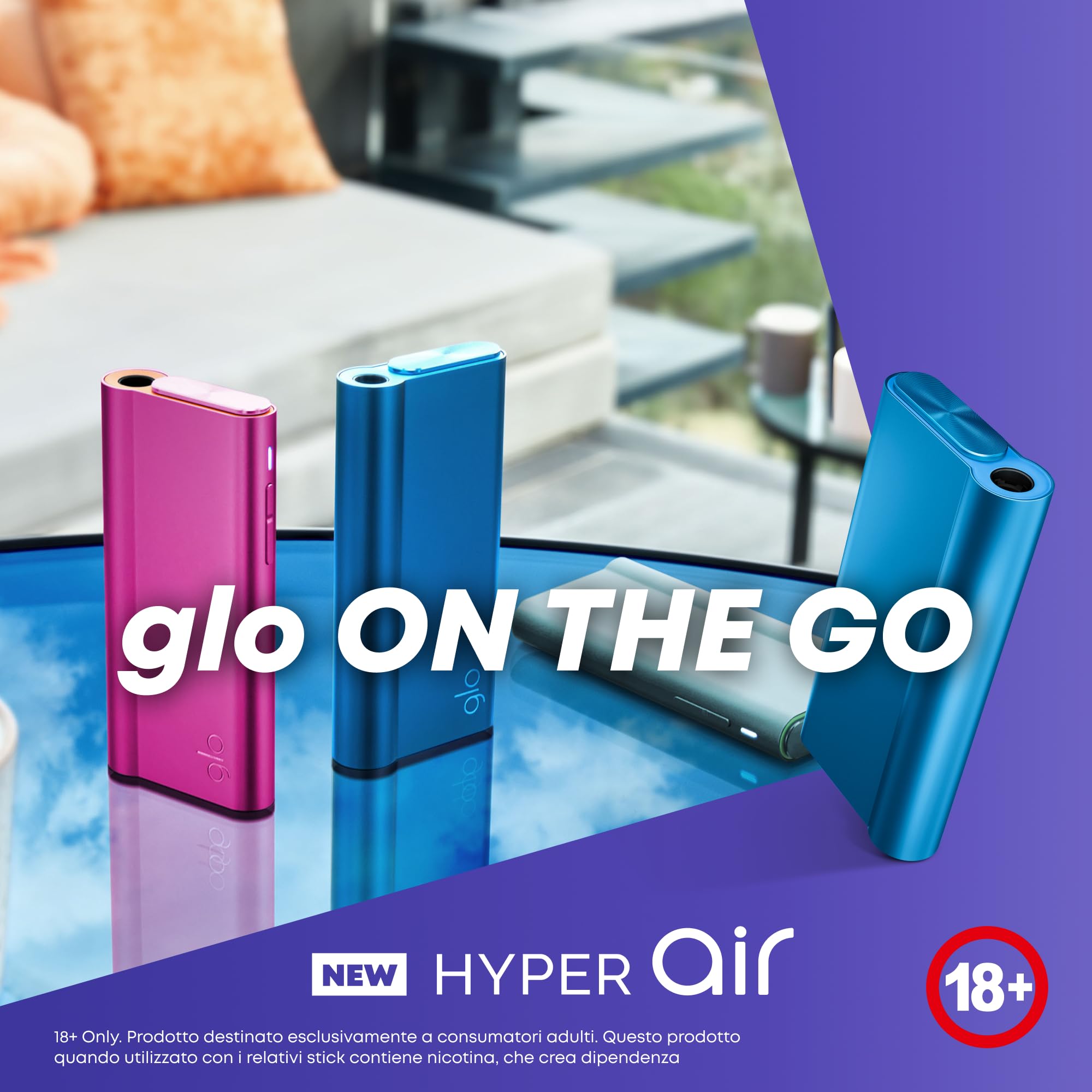 glo HYPER AIR, L'alternativa alla Sigaretta, Colore Blue mare : Amazon.it:  Sport e tempo libero