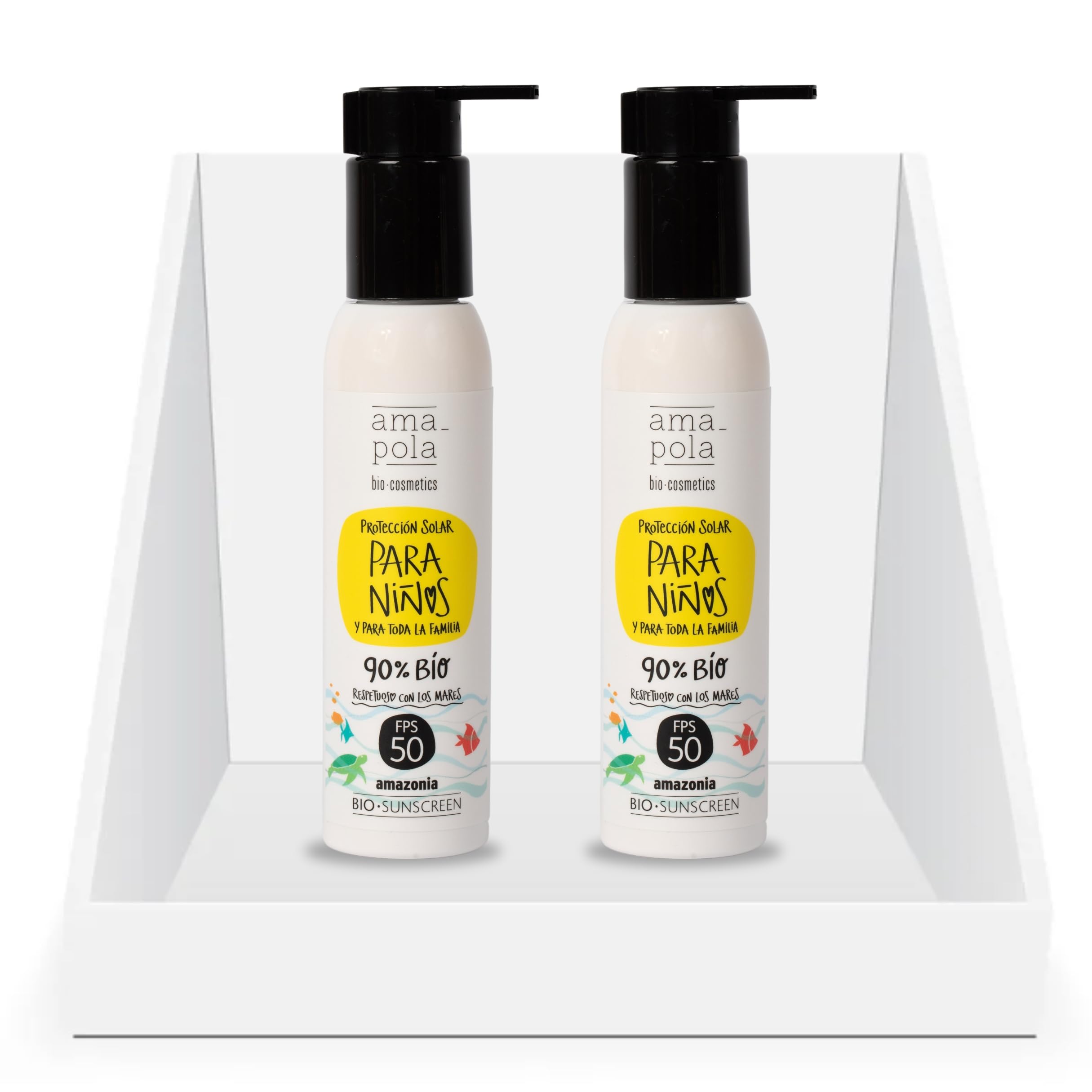 Crema Solar Bebé SPF 50+ Amapola Biocosmetics - Protector Solar Infantil - Mineral y Ecológico para Niños