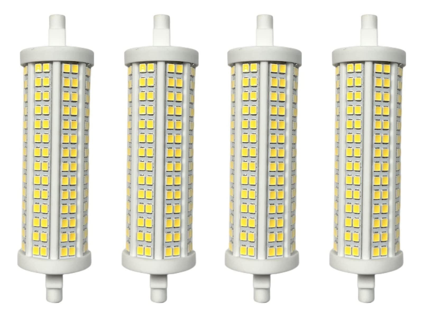 4 Pezzi Lampada Led R7S 118mm Dimmerabile, 20W=250W 2500lm, Diametro 30mm, Angolo Luce 360°, Bianco Neutro 4000K