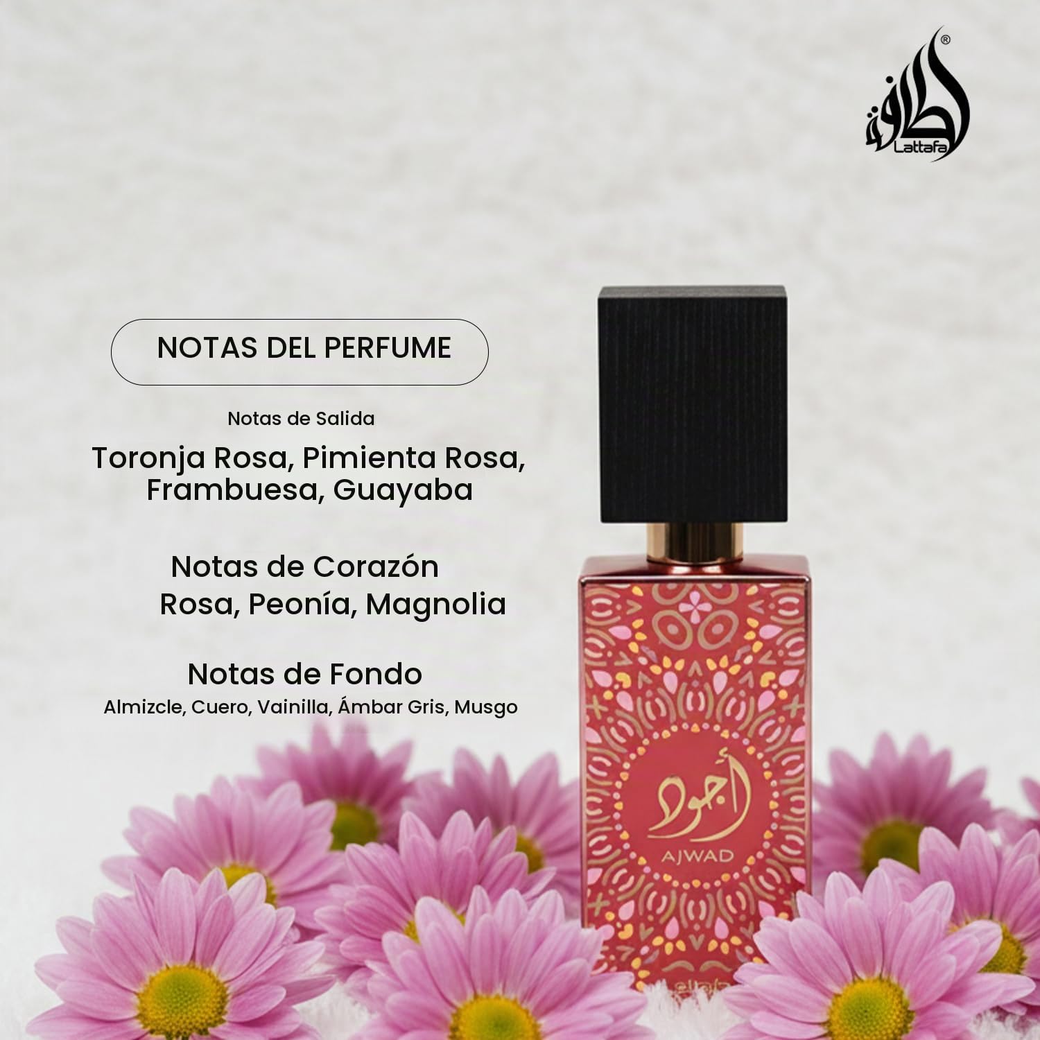 Amazon.com: Lattafa Ajwad Pink To Pink - Eau de Parfum en espray