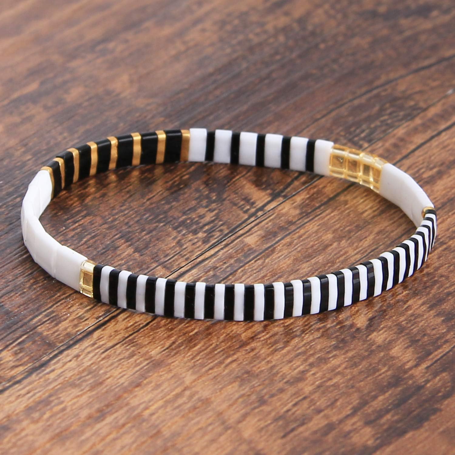 C·QUAN CHI Colorful TILA Stackable Strand Bracelets Handmade Friendship Bracelet Bangle TILA Stretch Bracelets for Women - Image 4