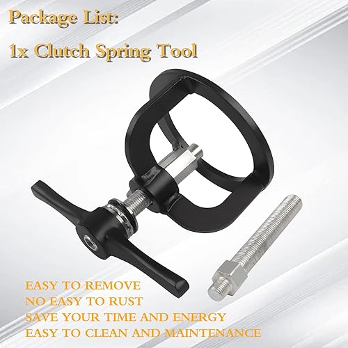 Miniatura 6 de Worldmotop - Compresor de resorte de embrague compatible con Harley 1340cc Touring Softtail Sportster Dyna XL XLH 883 1200 48 (negro)