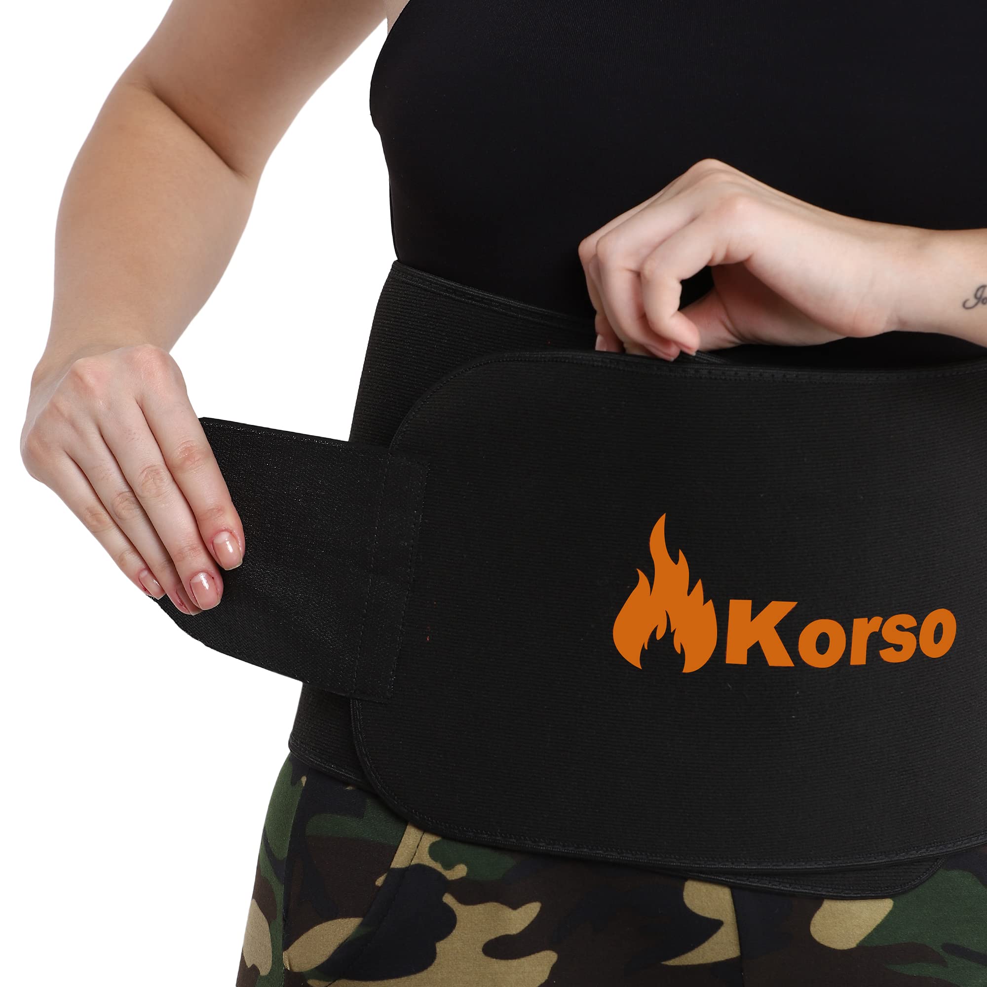 Korso Neoprene Sweat Slim Belt for Men and Women, Waist Trainer & Lower Back Support. (B08H1693JP) Amazon Price History, Amazon Price Tracker