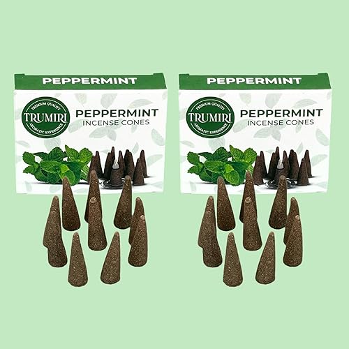 Miniatura 8 de Conos de incienso de menta  Total de 20 conos de incienso  Paquete doble de 10 conos de insencia  Conos de incienso perfumados  aromas de incienso
