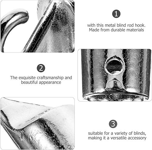 Miniatura 4 de OSALADI 4 piezas de hardware inclinable punta de varilla de reparación de ventana de inclinación para persianas horizontales rotas, persianas