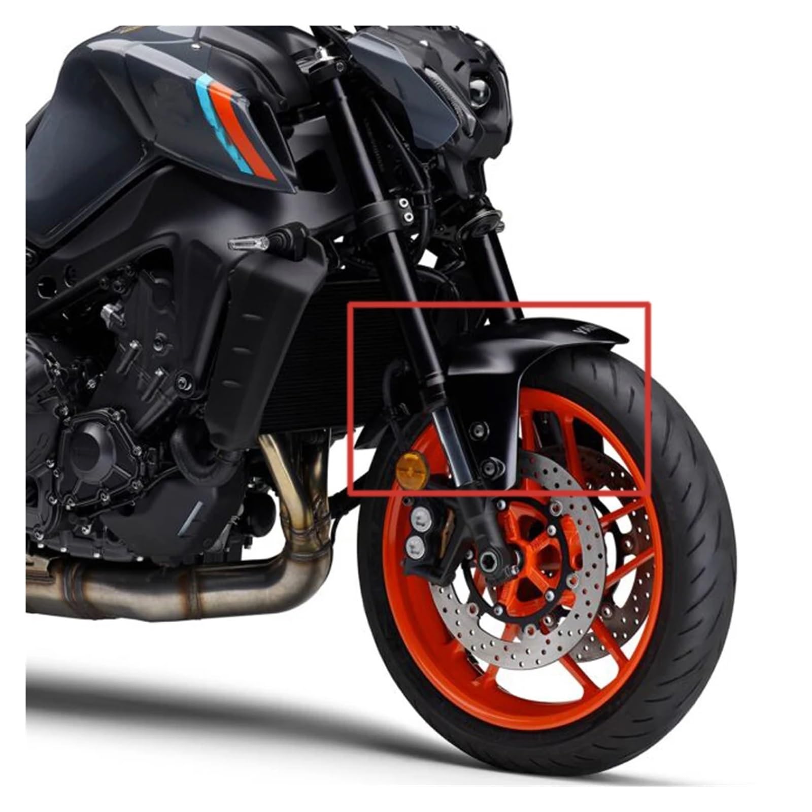 Garde-Boue Avant pour Moto MT09 SP 2021-2023-2024, Accessoires de Protection Anti-éclaboussures pour Roues MT09
