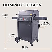 Vista 5 de Current Model G Dual Zone Grill, Smart Electric Outdoor Grill with 200°F to 700°F Range for Searing & Roasting, Digital Precision, Independent Heat