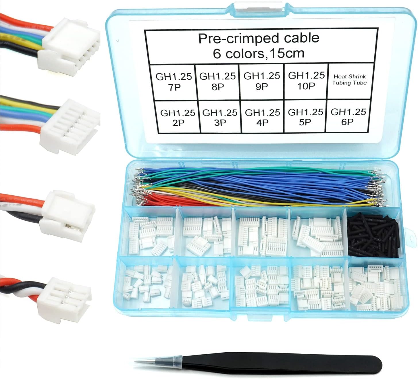 Pixhawk2 Pixhack Pixracer PXFmini Silicone Pre-Crimp Cable with GH1.25 Connector for 15cm Wires