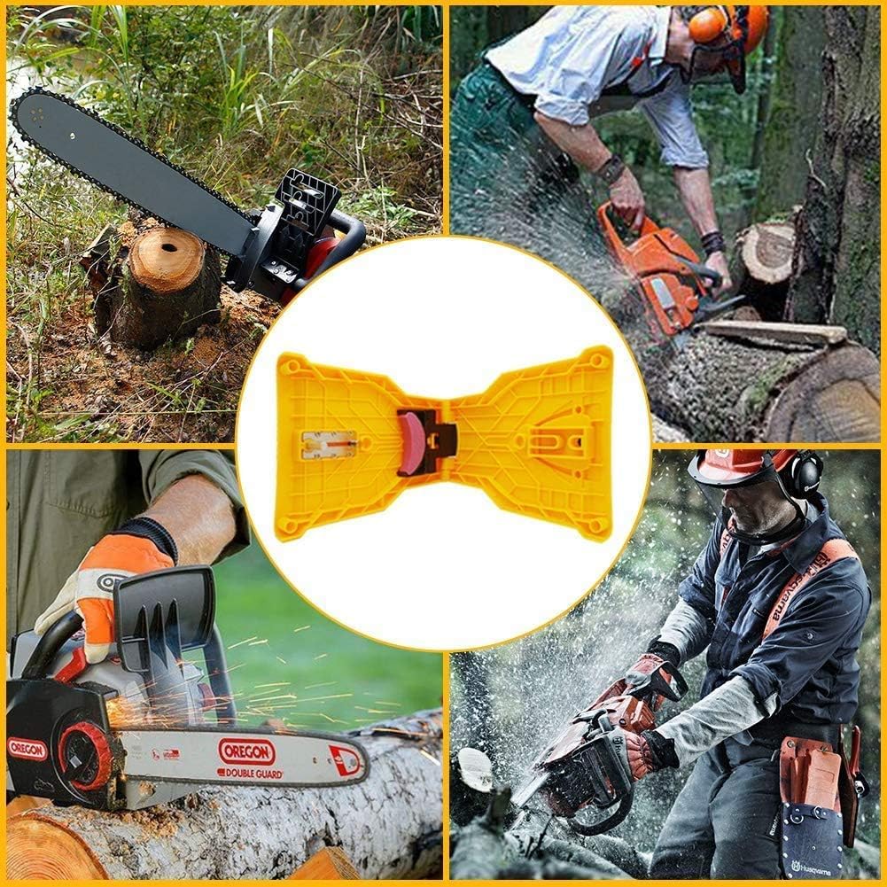 garten stadl UltraSaw - das Original - Universal Kettenschärfer für jede Kettensäge Tragbares Kettenschärfgerät für schnelle und präzise Schärfung, inklusive 1 Schleifstein