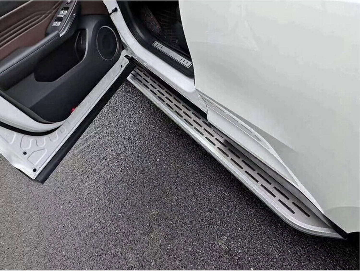 2PCS Running Boards Compatible with Genesis GV80 2021 2022 2023 2024 2025 2026 Aluminum Side Step Running Board Nerf Bar Pedal with Brackets