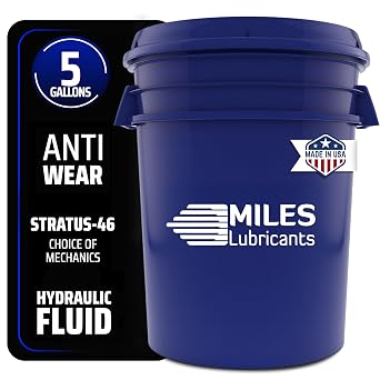 Stratus ISO 46 Anti-Wear Hydraulic Fluid Premium Quality 5 Gallon Pail Industrial Mobile Equipment High Performance Mineral Oil Based M0010011403