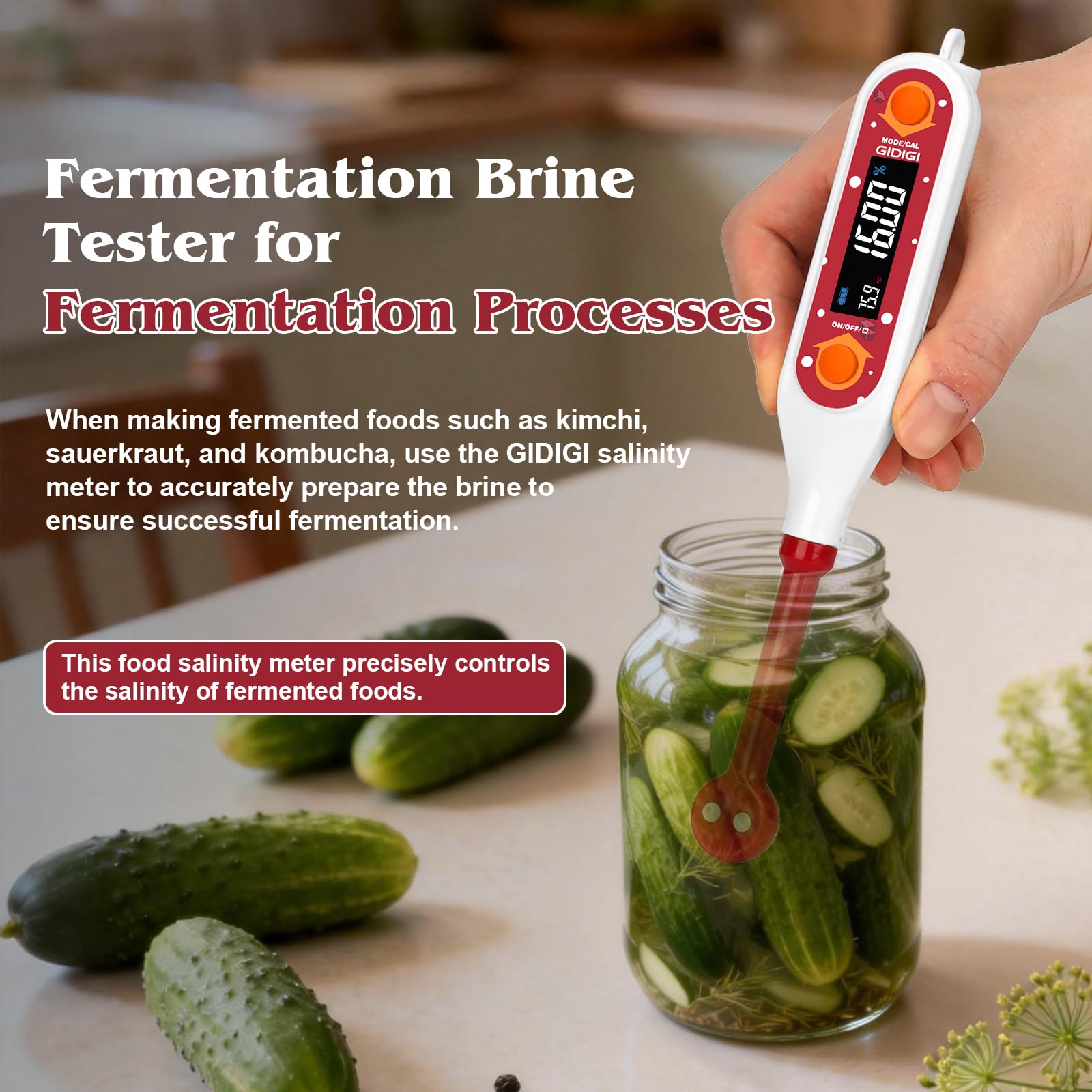 Digital Salinity Meter - Food & Water Testing -3