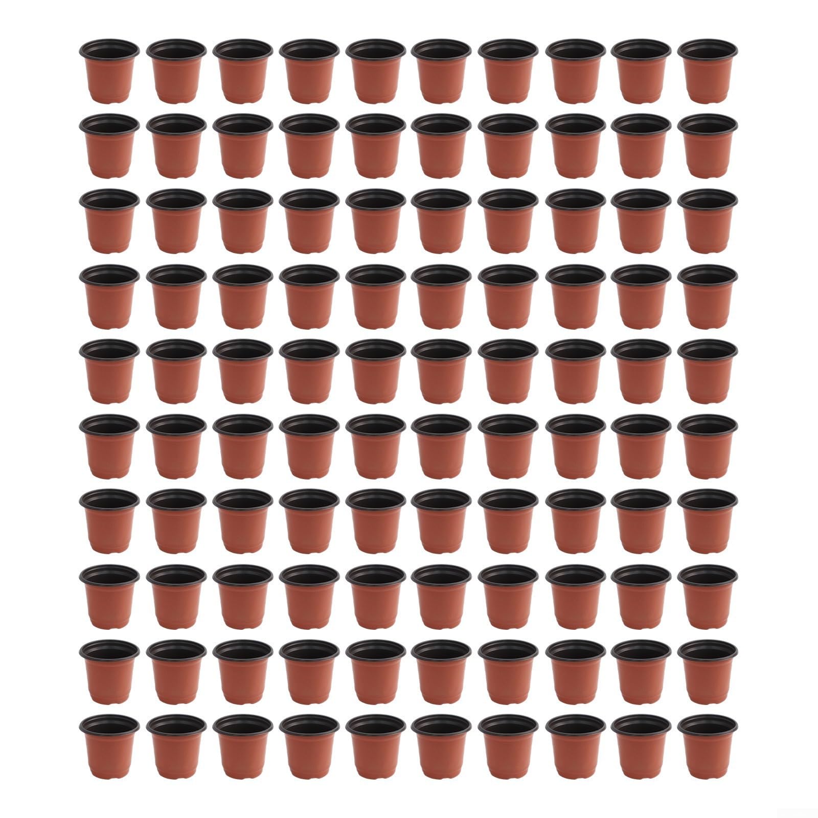 100 Plastic Pots for Young Plants and Cuttings Supports Healthy Growth in Gardens and More (100)