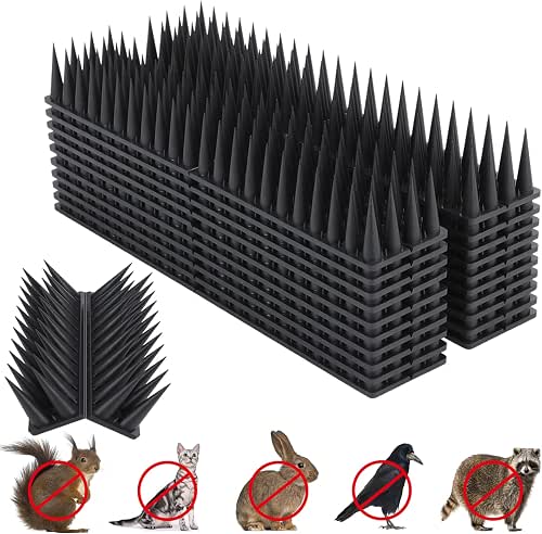 Bird Spikes, 40 Pack Bird Deterrent for Outside, Pigeon Spikes
