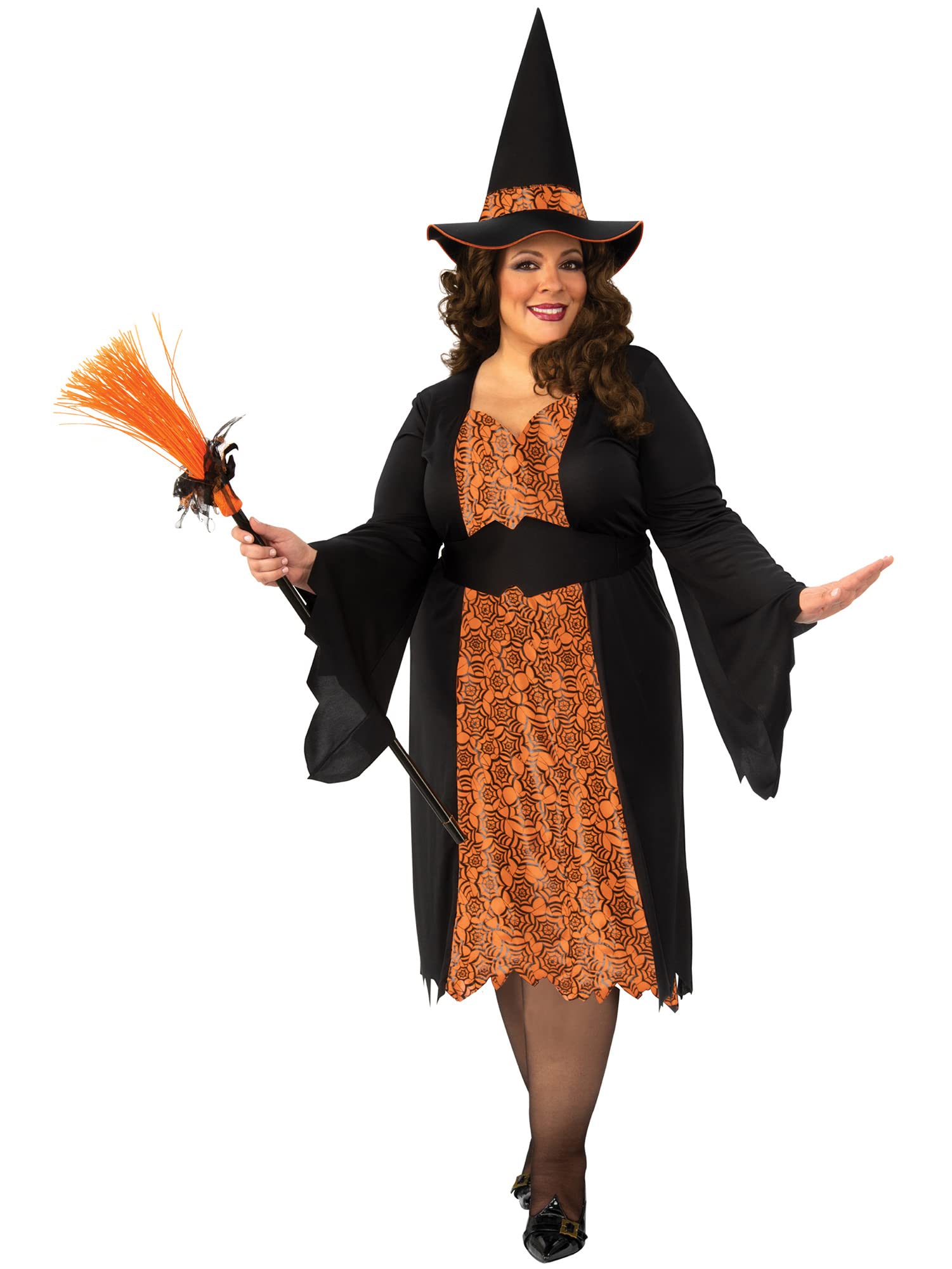Forum Witch Ladies Costume, Adult Fancy Dress, Size Large UK 16-18 Halloween