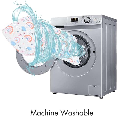 Miniatura 7 de Tapete de juego lavable a máquina para bebé de 59 x 59 pulgadas, antideslizante, de una sola pieza, tapetes de gateo para bebé para tiempo boca