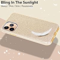 Vista 4 de MATEPROX Funda protectora compatible con iPhone 11 Pro Max, funda protectora Bling Sparkle para niñas y mujeres para iPhone 11 Pro Max de 6.5